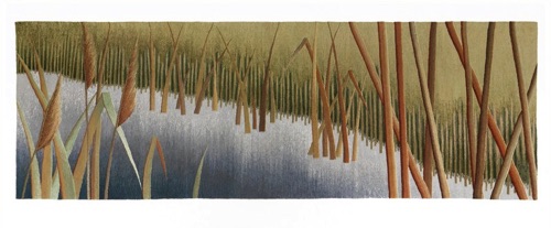 Edge of the Pond 4
Wool, silk and linen
36” x 108”, 2010 Edge of the Pond 4
Wool, silk and linen
36” x 108”, 2010