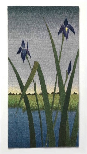 Irises by Day
Wool, silk and linen
36” x 18” 2010