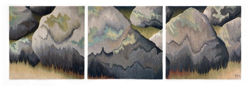 Rock Triptych
Wool and linen
36” x 108”, 2001 Rock Triptych
Wool and linen
36” x 108”, 2001