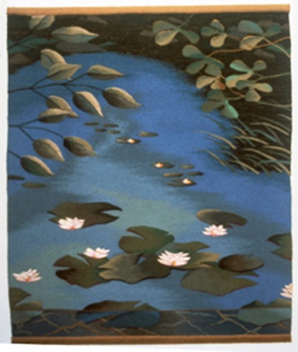 Waterlilies
Wool and linen
66” x 48’, 1980 Waterlilies
Wool and linen
66” x 48’, 1980